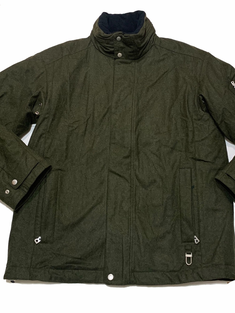 Bogner men’s Olive Green quilted black interior lining jacket